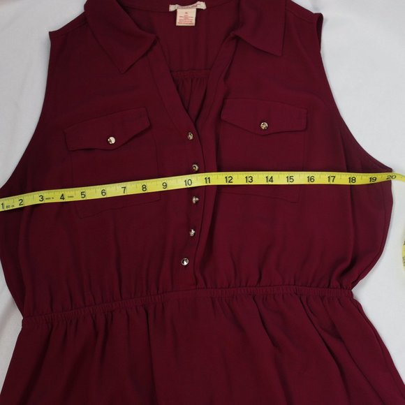 BURGUNDY CARLALITE DRESS - Picture 6 of 10
